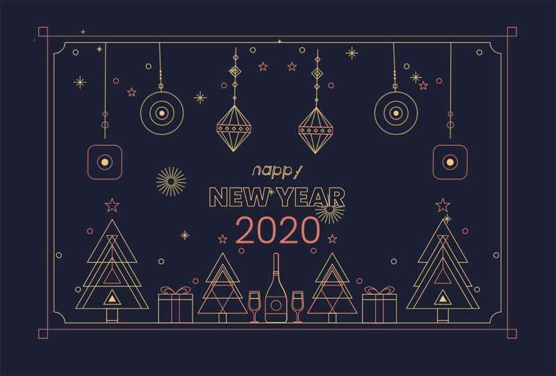 卡通2020新年快乐主题动画特效(图1)